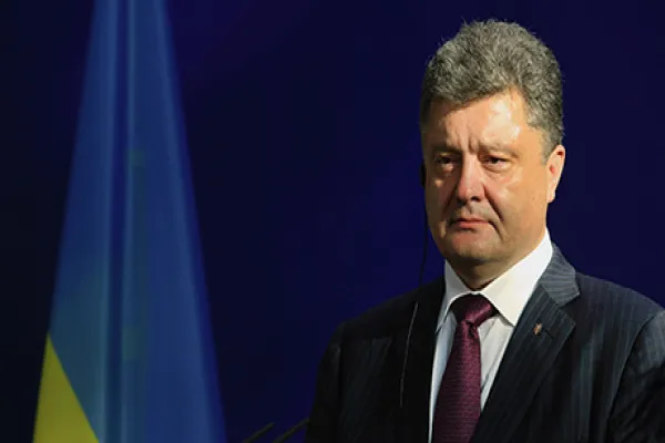 Germany's Chancellor Angela Merkel And Ukrainian President-elect Petro Poroshenko News Conference
