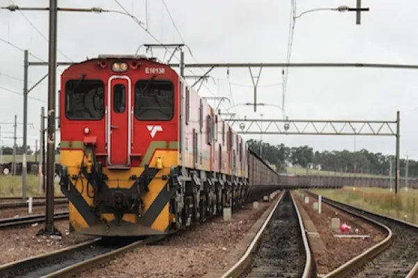 South African Commodities At Freight Rail Terminus