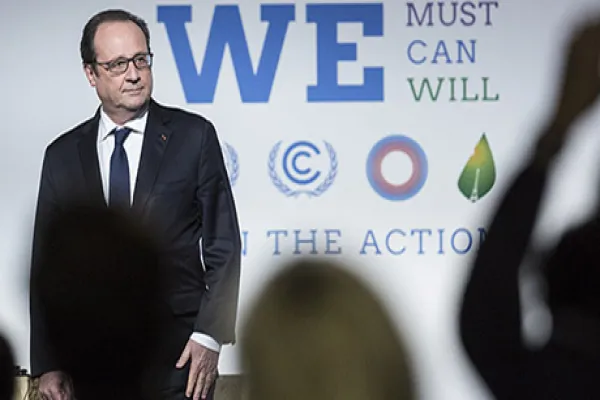 Key Speakers During COP21 Climate Summit Action Day