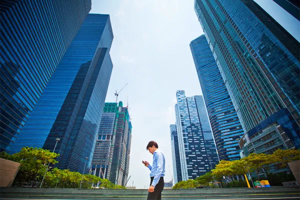 The central business district of Singapore (Sam Kang Li/Bloomberg)