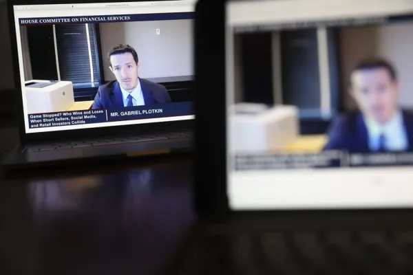 Gabe Plotkin, during a House Financial Services Committee hearing. (Daniel Acker/Bloomberg)