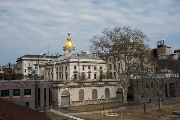 The New Jersey State House in Trenton. (Ron Antonelli/Bloomberg)