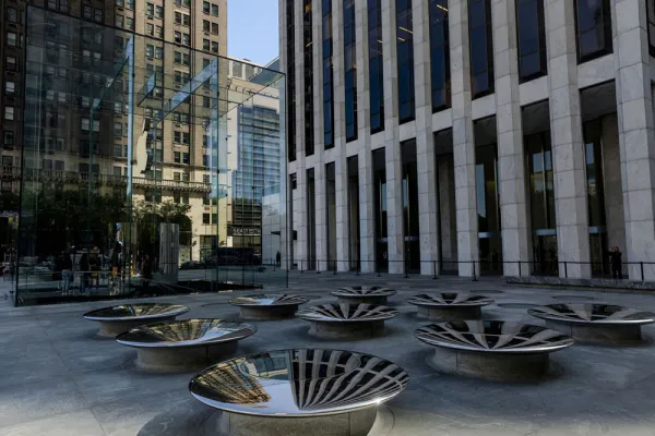 Outside Skye Global offices in New York. (Mark Abramson/Bloomberg)