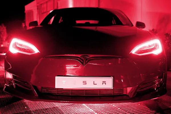 A Tesla Model S electric vehicle (Photo Credit: Carla Gottgens/Bloomberg)