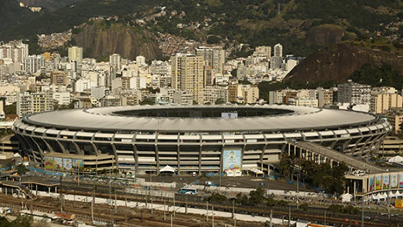 World Cup Fans Throng Rio as Maracana Station Works Continue