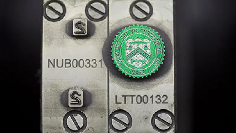 Operations At The Bureau Of Engraving And Printing As The $1 Bill Is Printed