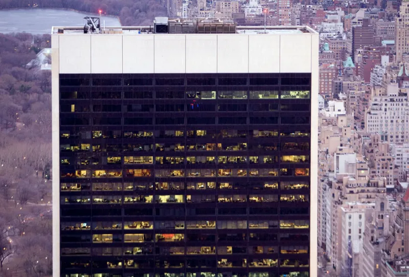 Apollo Global Management headquarters. (Andrew Harrer/Bloomberg)