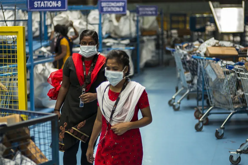 A Flipkart warehouse in Chennai, IN (Anindito Mukherjee/Bloomberg)