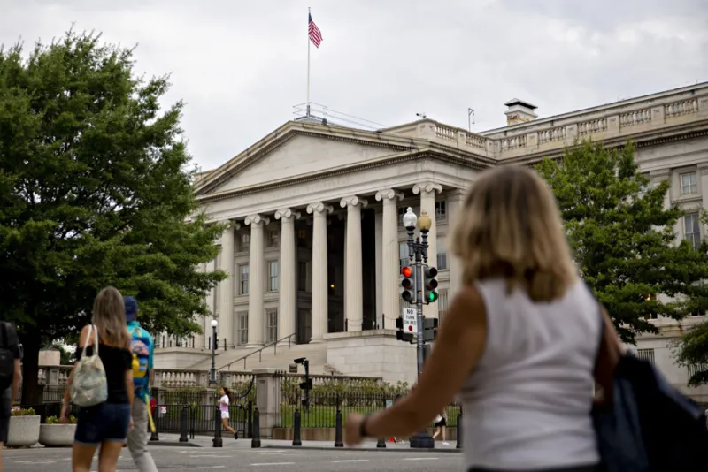The U.S. Department of Treasury (Andrew Harrer/Bloomberg)