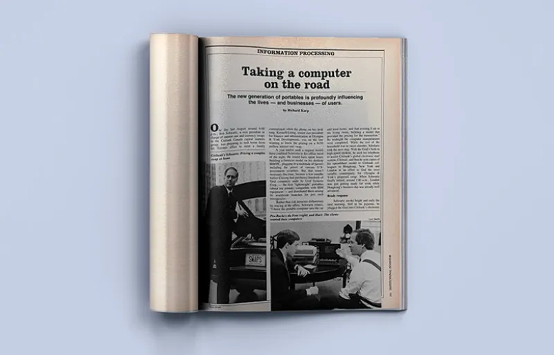 “Taking a Computer on The Road,” February 1985 issue of Institutional Investor
