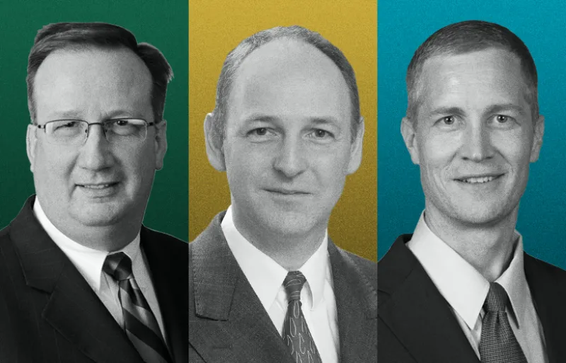 From left to right: Paul Finlayson, Stuart Lawson, Matt Smith.