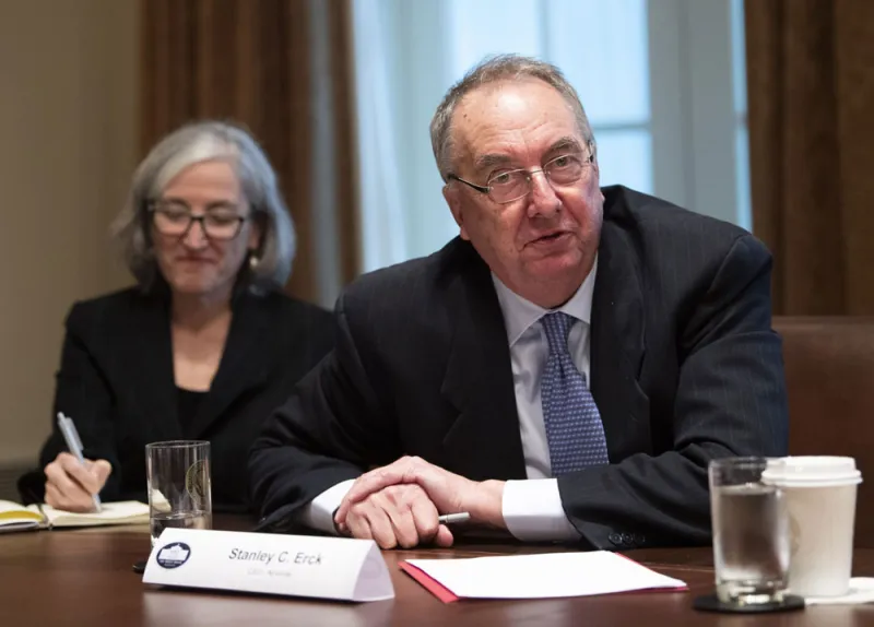 Stanley Erck, CEO of Novavax Inc. (Kevin Dietsch/UPI/Bloomberg)