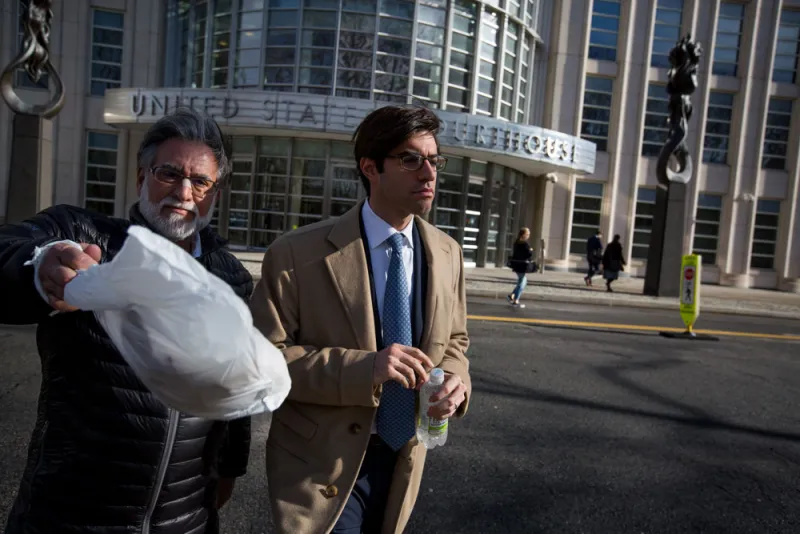 David Levy, right, co-owner and co-chief investment officer of Platinum Partners (Michael Nagle/Bloomberg)