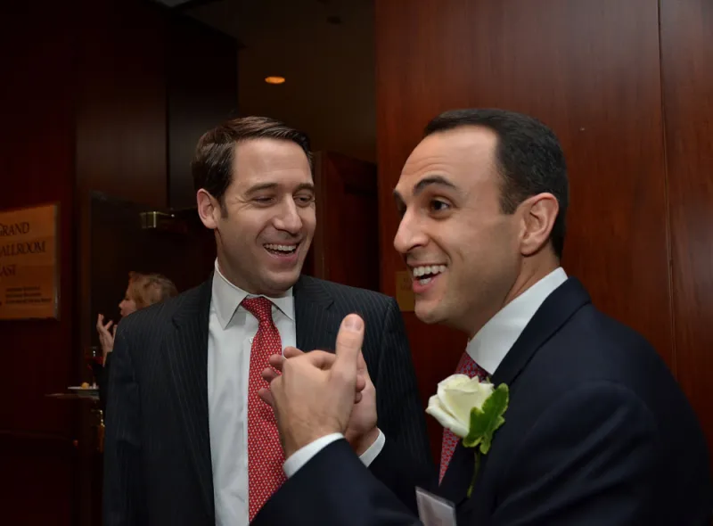 Scott Shleifer, right, is the head of Tiger Global's private equity business. (Amanda Gordon/Bloomberg)
