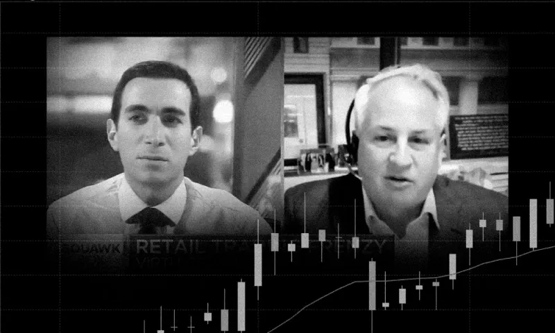 Andrew Ross Sorkin and Virtu CEO Doug Cifu. (II Illustration; via CNBC)